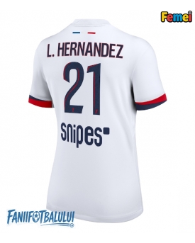 Paris Saint-Germain Lucas Hernandez #21 Tricou Fotbal Replică 2025-26 Femei Deplasare